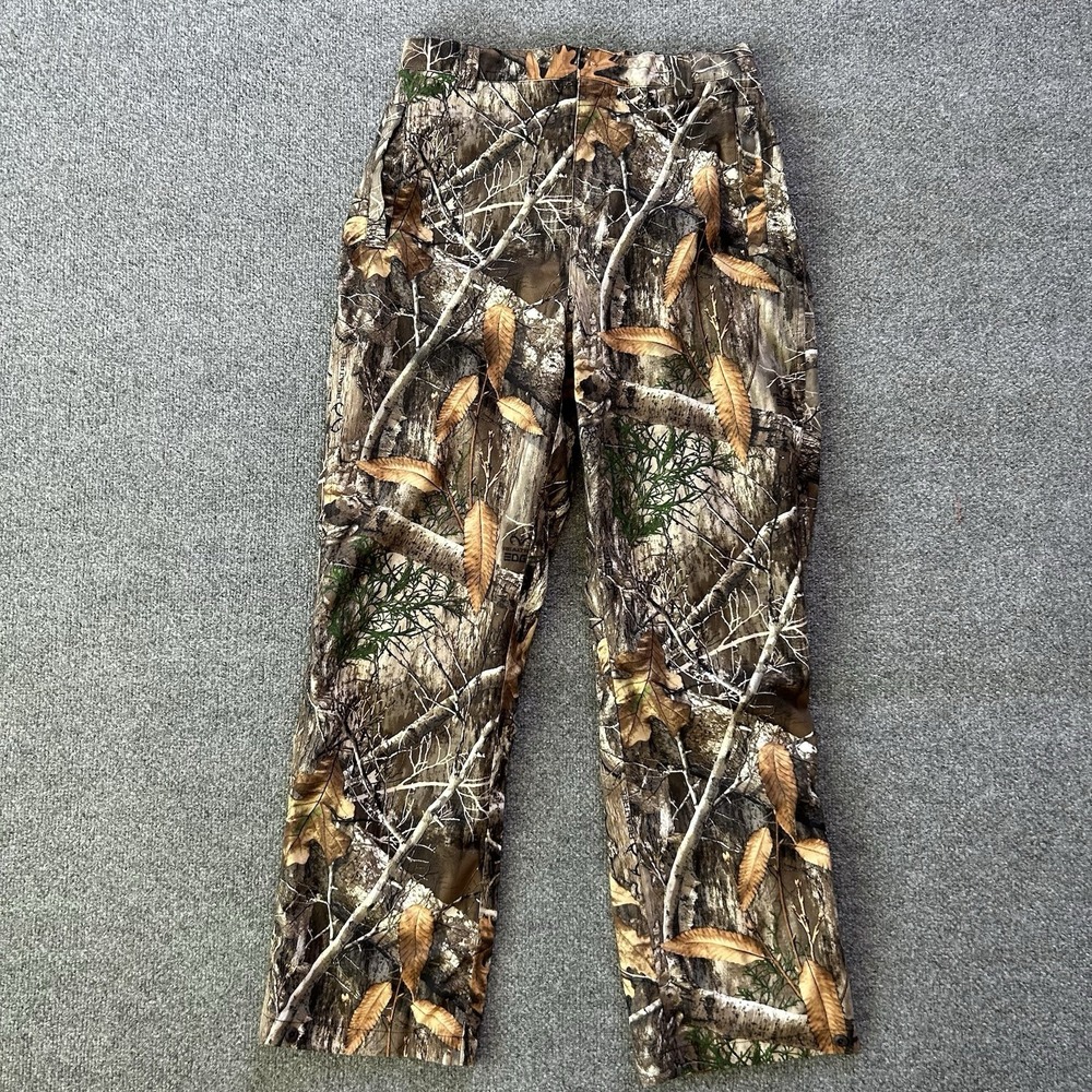 Mountn Prairie Pants Mens Medium Realtree Edge Camo Fleece Waterproof 32 X 30